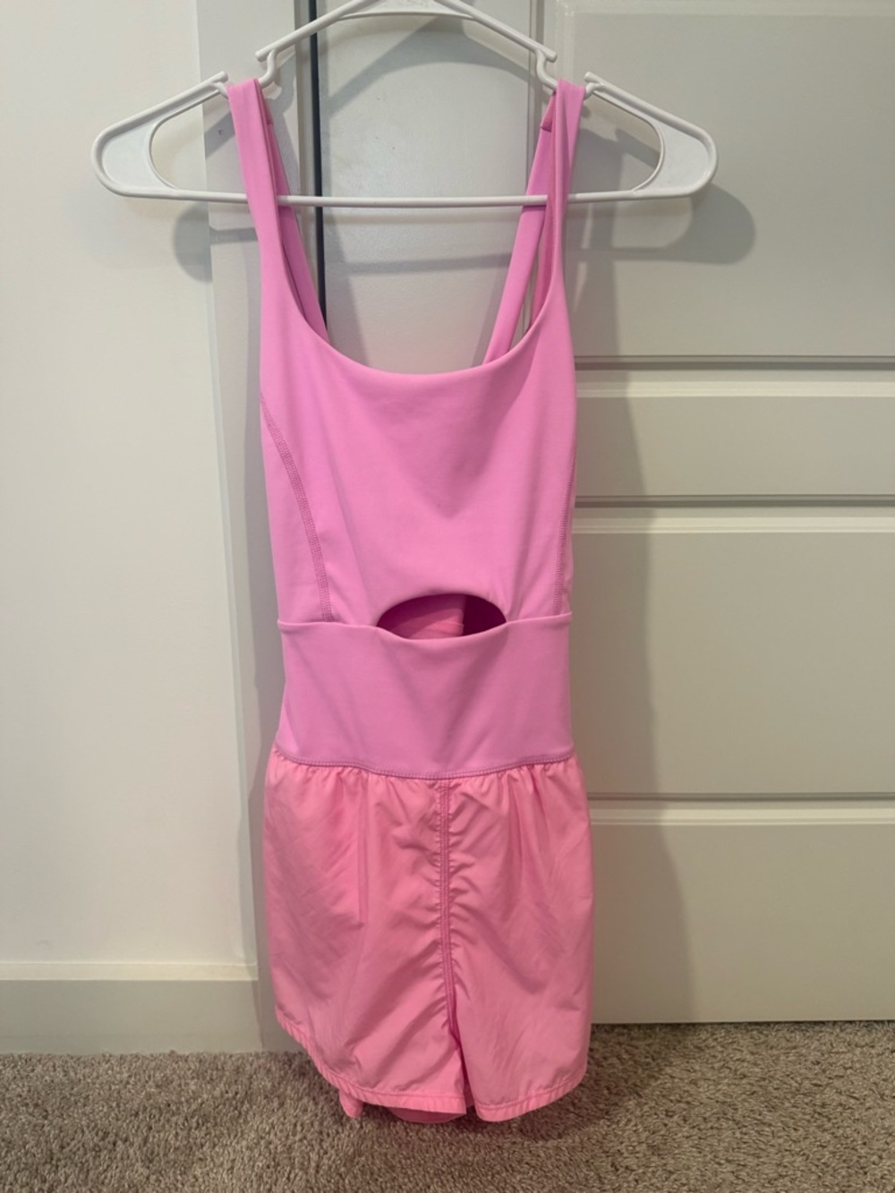 FP Movement by Free People Pink Cutout Romper